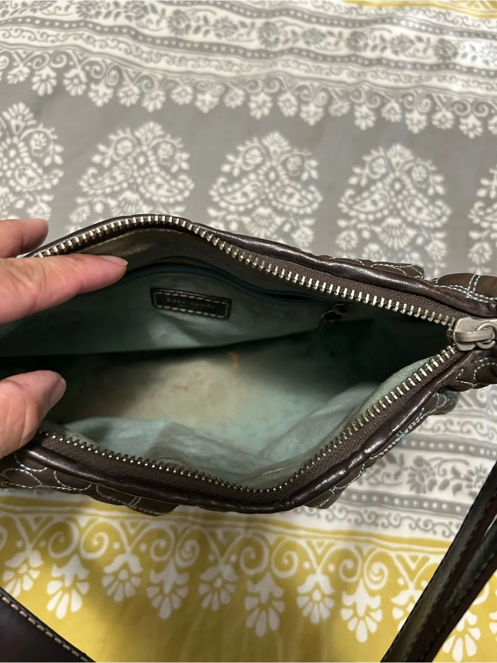 Vintage Kate Spade Brown Patterned Women’s Shoulder Bag